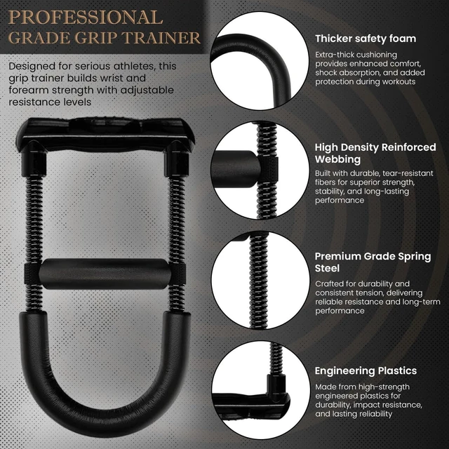 Alt view image 6 of 7 - Forearm Strengthener Wrist Exerciser with Adjustable Tension