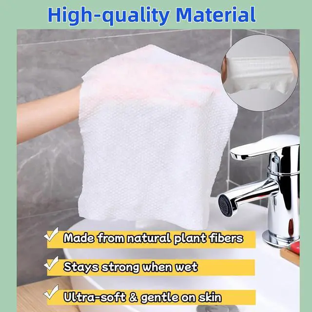 Alt view image 4 of 7 - Compressed Towels for Travel, Extra Thick& Super Absorbent Disposable Wash Cloths, Individually Wrapped Disposable Face Towels for Travel Camping Hiking Sport Hotel Beauty Salon (11.8"x9.5",24 Pcs)