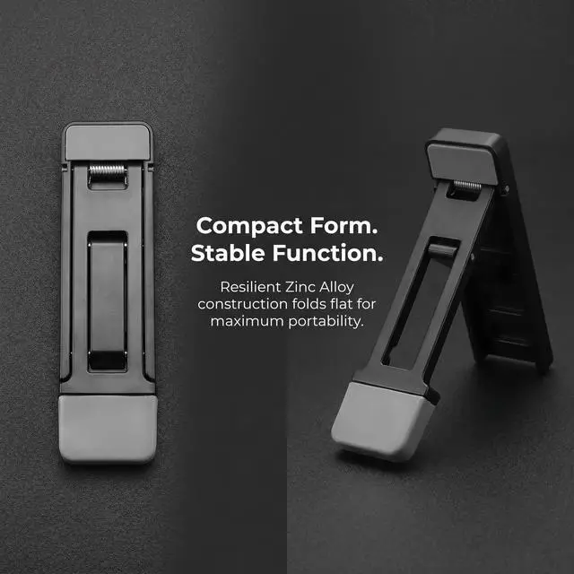 Alt view image 4 of 6 - 2 Pack Foldable Keyboard Riser for Laptop & Keyboard, Adjustable Ergonomic Laptop Stand with Anti-Slip Pads, Portable Mini Keyboard Lift Feet for Desk, Office, Home and Travel, Black