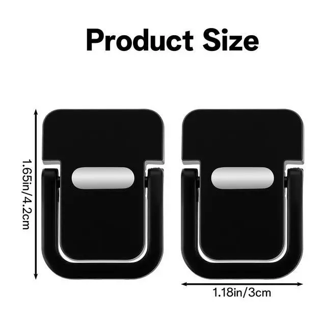Alt view image 2 of 7 - 2 Pack Mini Keyboard Feet, Foldable Laptop Riser Keyboard Stand, Portable Anti-Slip Keyboards Lift for Most Keyboards (Black)