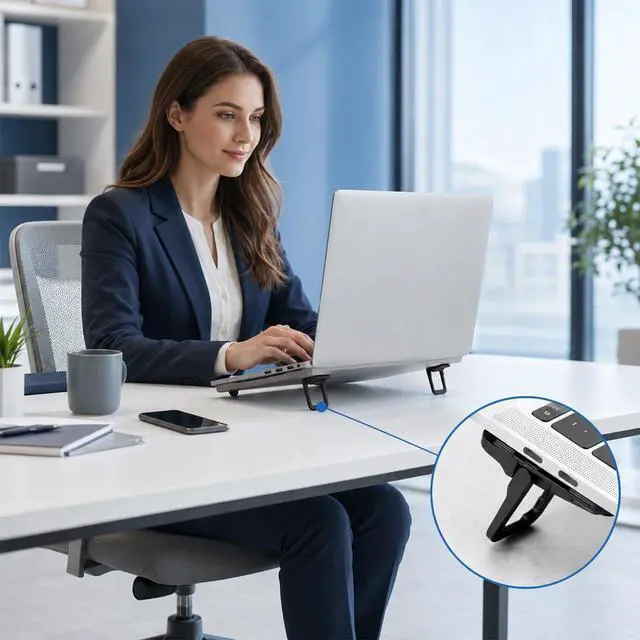Alt view image 7 of 7 - 2 PCS Laptop Feet for Cooling Portable Keyboards Risers 2 Adjustable Angles