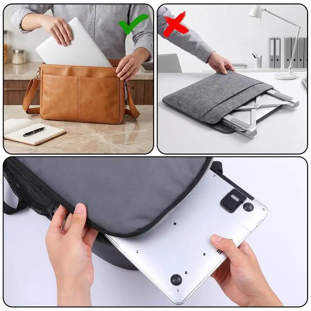Alt view image 7 of 7 - 4PCS Portable Keyboard Riser, Invisible Mini Computer Foldable Feet, Self Adhesive Laptop Stand with Anti Slip Silicone for Desk Computer Keyboard Mini Foldable Stand Laptop Holder (Black)