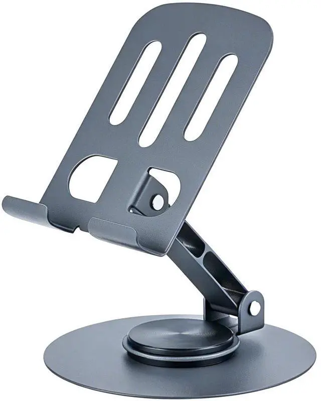 Main image of Universal Metal Cell Phone Stand, Multi-Angel Adjustable 360 Rotation Non-Slip Phone Stand Compatible with All Smartphones