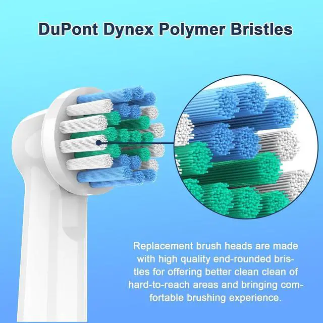 Alt view image 4 of 7 - Replacement Toothbrush Heads Compatible with Oral B Braun
