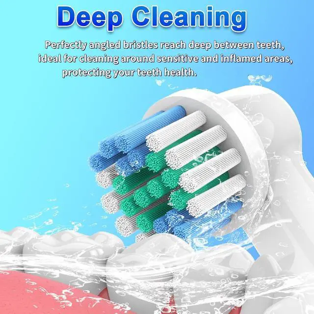 Alt view image 3 of 7 - Replacement Toothbrush Heads Compatible with Oral B Braun