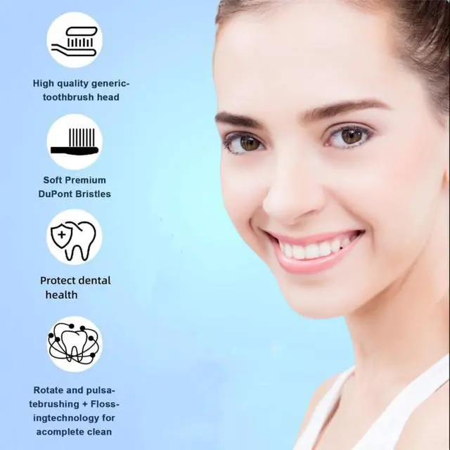 Alt view image 6 of 7 - Replacement Toothbrush Heads Compatible with Oral B Braun