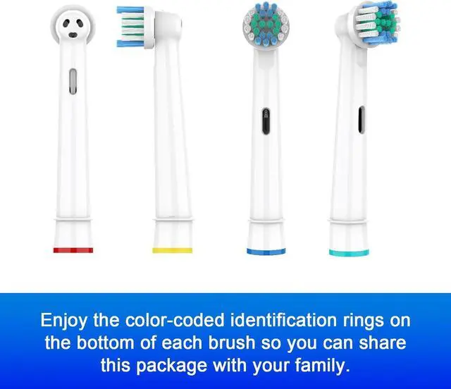 Alt view image 7 of 7 - Replacement Toothbrush Heads Compatible with Oral B Braun