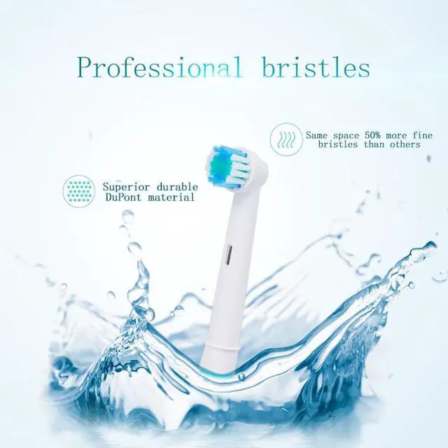 Alt view image 2 of 7 - Replacement Toothbrush Heads Compatible with Oral-B Braun, 12 Pcs Professional Cross Action Electric Toothbrush Precision Clean Heads Brush Heads for Oral B Replacement Head Refill Pro