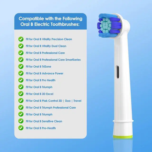 Alt view image 2 of 7 - Replacement Brush Heads Compatible with Oral B Braun Electric Toothbrush