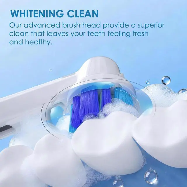 Alt view image 4 of 7 - Replacement Brush Heads Compatible with Oral B Braun Electric Toothbrush