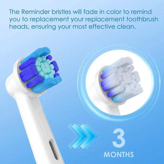Alt view image 6 of 7 - Replacement Brush Heads Compatible with Oral B Braun Electric Toothbrush