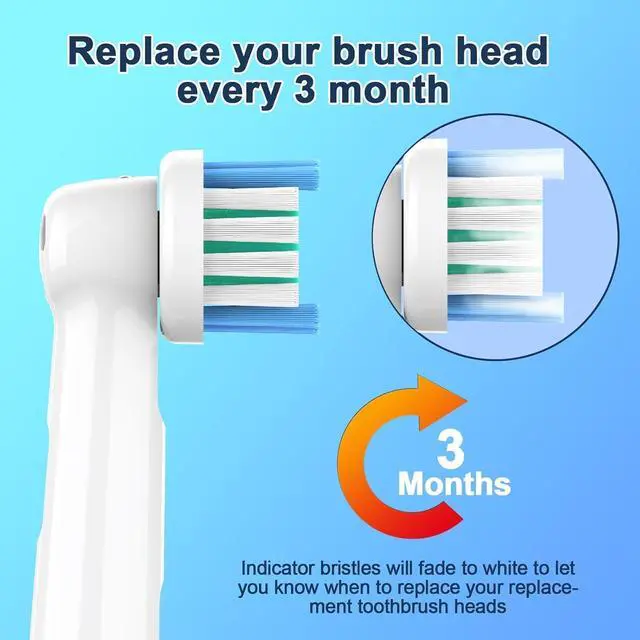 Alt view image 5 of 7 - Replacement Toothbrush Heads Compatible with Oral-B Braun