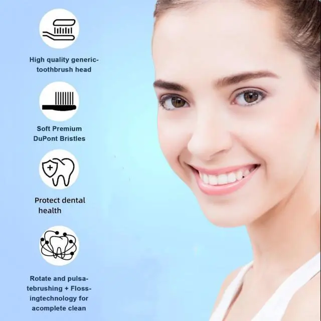 Alt view image 6 of 7 - Replacement Toothbrush Heads Compatible with Oral-B Braun
