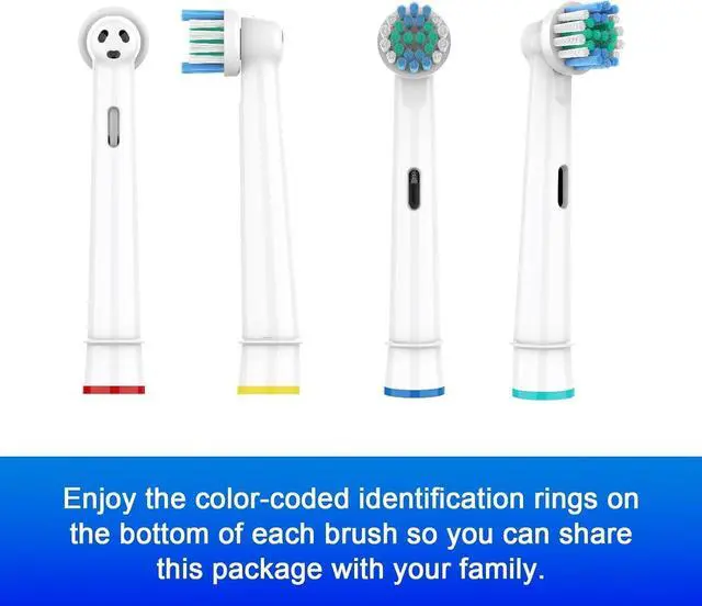 Alt view image 7 of 7 - Replacement Toothbrush Heads Compatible with Oral-B Braun