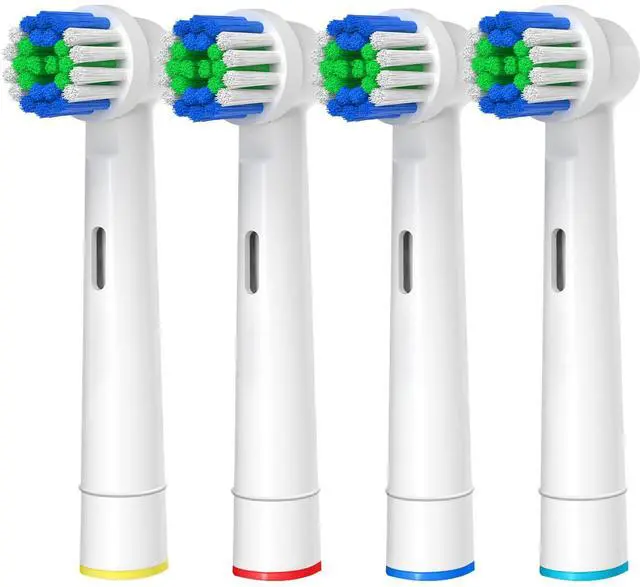 Main image of Replacement Toothbrush Heads Compatible with Oral-B Braun, 4 Pcs Professional Electric Toothbrush Heads Brush Heads for Oral B Replacement Heads Refill Pro 500/1000/1500/3000/3757/5000/7000/7500/8000