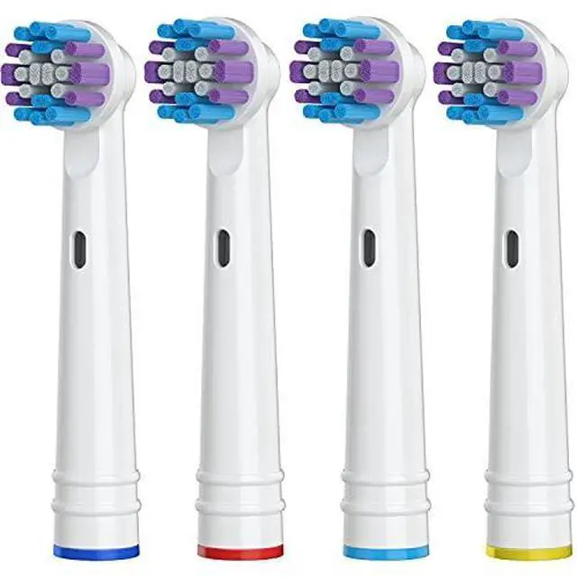 Main image of Replacement Toothbrush Heads for Oral-B, 4 Pack Replacement Heads Compatible with Oral B Braun Electric Toothbrush, 1 Count (Pack of 4)