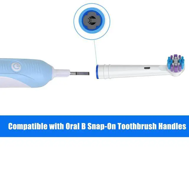 Alt view image 5 of 7 - Replacement Toothbrush Heads for Oral-B, 4 Pack Replacement Heads Compatible with Oral B Braun Electric Toothbrush, 1 Count (Pack of 4)