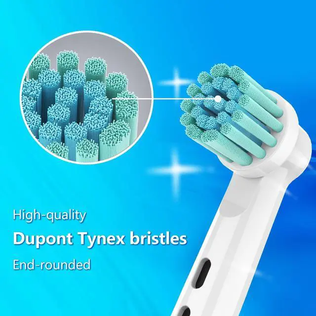 Alt view image 3 of 6 - Extra Soft Brush Head Compatible with Oral B Electric Handle,4pcs
