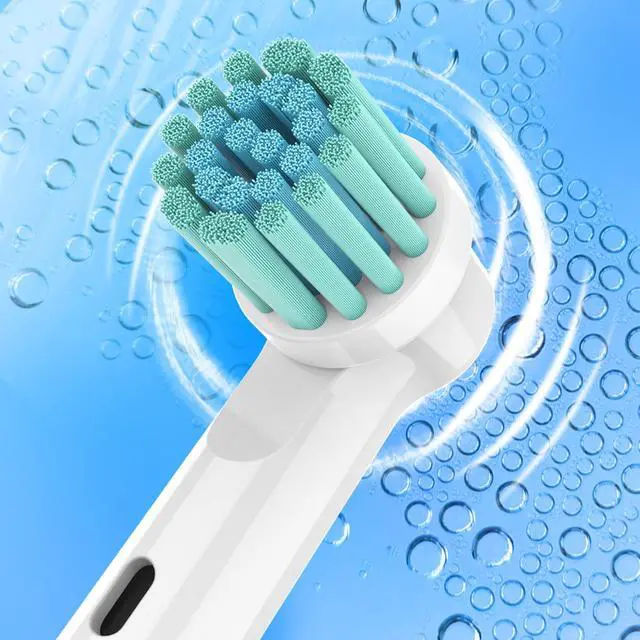 Alt view image 6 of 6 - Extra Soft Brush Head Compatible with Oral B Electric Handle,4pcs