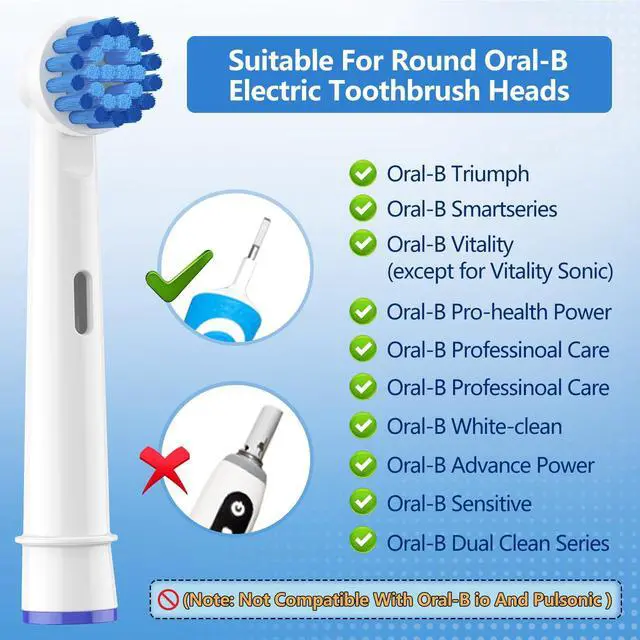 Alt view image 6 of 7 - Soft Bristle Sensitive Replacement Brush Heads for Braun Electric Toothbrush - Gentle and Comfortable Brushing for Sensitive Gums - Pack of 12