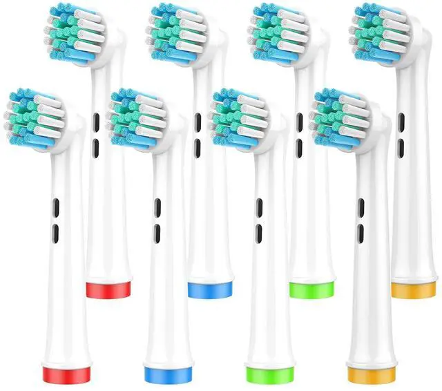 Main image of Toothbrush Heads for Oral B, 8 Pack Precision Clean Electric Toothbrush Replacement Heads Medium Soft Dupont Bristles Replacement Toothbrush Heads for Oral Health and Plaque Removal