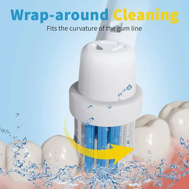 Alt view image 5 of 7 - 8 Pack Replacement Toothbrush Head Compatible with Oral B Toothbrush (Premium Packaging)