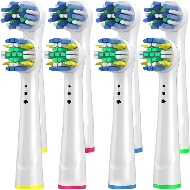 Main image of 8 Pcs Replacement Toothbrush Heads deep Cleaning Compatible with Oral B Braun, Professional Electric Toothbrush Brush Heads Compatible with Oral b Replacement Heads Refill 7000/Pro 1000/9600/500/3000