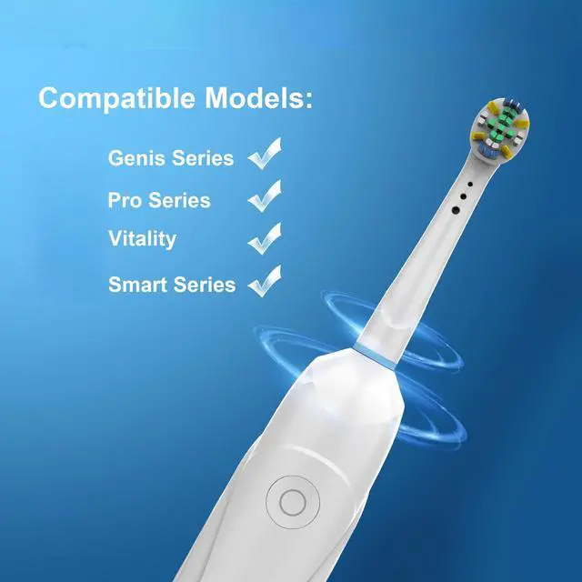 Alt view image 6 of 6 - 8 Pcs Replacement Toothbrush Heads deep Cleaning Compatible with Oral B Braun, Professional Electric Toothbrush Brush Heads Compatible with Oral b Replacement Heads Refill 7000/Pro 1000/9600/500/3000