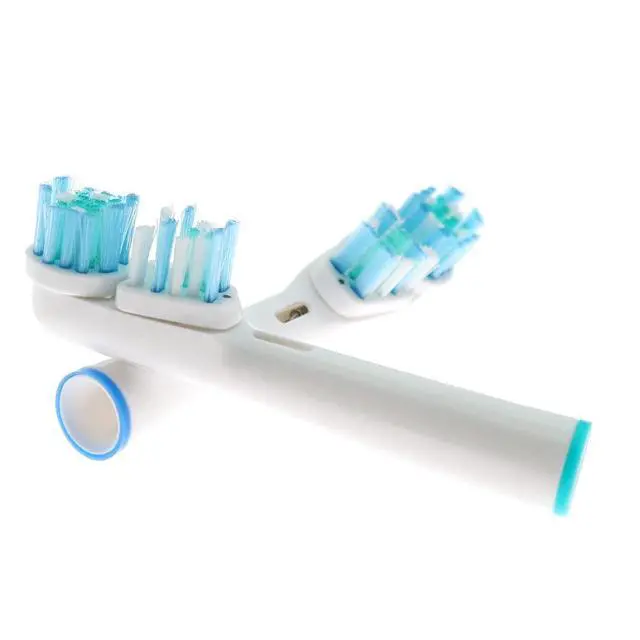 Alt view image 5 of 7 - Replacement Brush Heads Compatible with Oral B- Double Clean Design, Double Clean Brush Heads, Compatible with Braun Oral-B Dual Clean Electric Toothbrush - Pack of 4