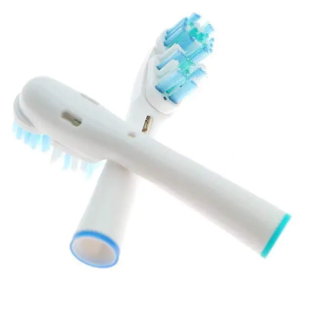 Alt view image 3 of 7 - Replacement Brush Heads Compatible with Oral B- Double Clean Design, Double Clean Brush Heads, Compatible with Braun Oral-B Dual Clean Electric Toothbrush - Pack of 4