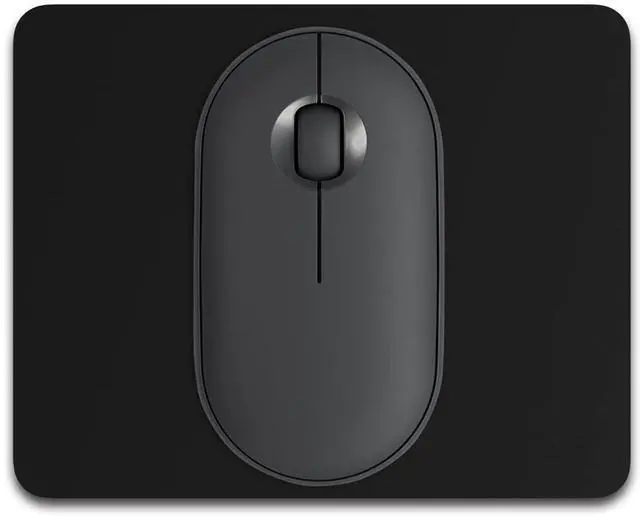 Main image of Small Mouse Pad, 5 x 6 Inch Thick Rubber Premium-Textured Non-Slip Portable & Washable Mini Mouse Mat for Women Men Wireless Laptops Keyboard Tray Gaming Work Computer Travel, Jet Black