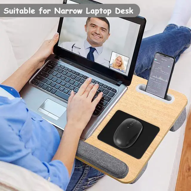 Alt view image 5 of 7 - Small Mouse Pad, 5 x 6 Inch Thick Rubber Premium-Textured Non-Slip Portable & Washable Mini Mouse Mat for Women Men Wireless Laptops Keyboard Tray Gaming Work Computer Travel, Jet Black