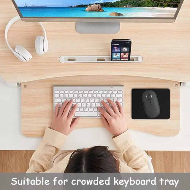 Alt view image 6 of 7 - Small Mouse Pad, 5 x 6 Inch Thick Rubber Premium-Textured Non-Slip Portable & Washable Mini Mouse Mat for Women Men Wireless Laptops Keyboard Tray Gaming Work Computer Travel, Jet Black