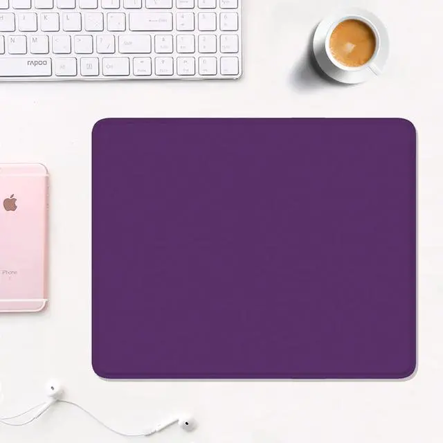 Alt view image 2 of 7 - Mouse Pad, 12 x 10 Inch Square Mousepad, 3mm Thick Rubber Mouse Mat with Pretty Design, Premium-Textured Non-Slip for Gaming Work Office Wireless Mouse Men Women, Dark Purple