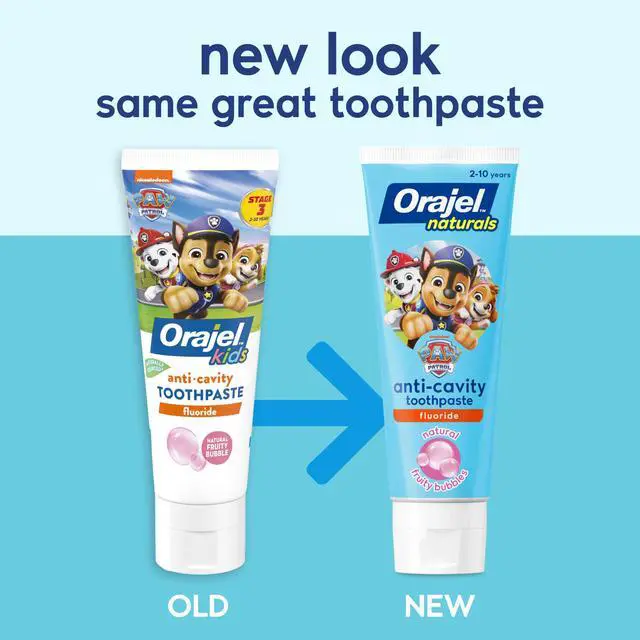 Alt view image 2 of 7 - Kids Paw Patrol Anti-Cavity Fluoride Toothpaste, Natural Fruity Bubble Flavor, 4.2oz Tube