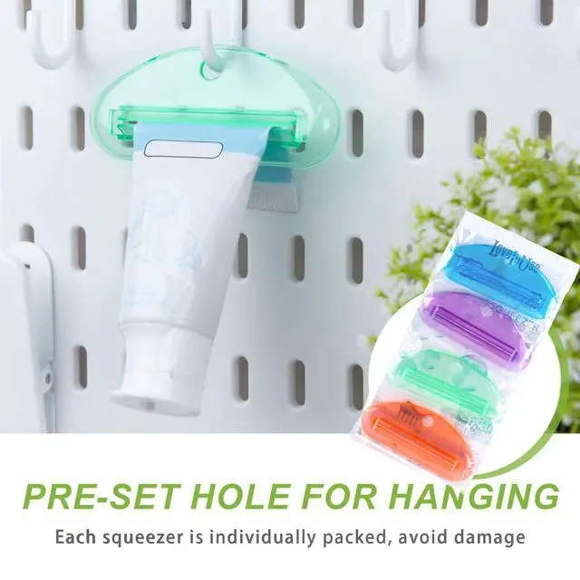Alt view image 4 of 7 - Toothpaste Tube Squeezer, 4 PCS Toothpaste Squeezer Roller Tool