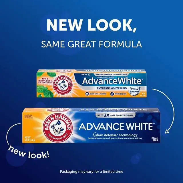 Alt view image 3 of 5 - Advance White Baking Soda & Peroxide Toothpaste, Extreme Whitening 4.3 oz