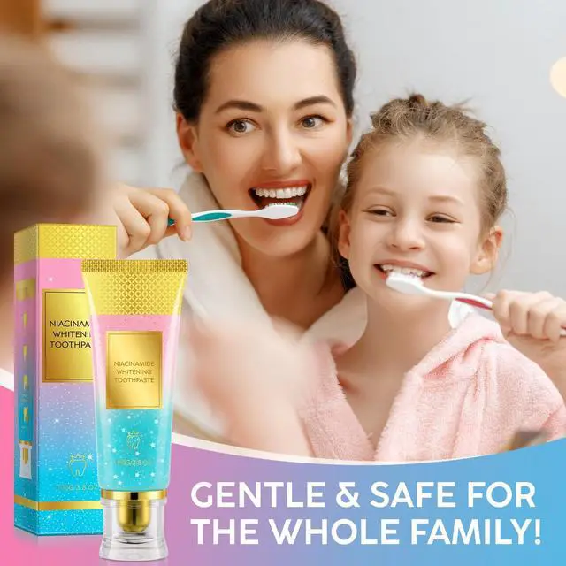 Alt view image 4 of 7 - Niacinamide Whitening Toothpaste, Complete Care ToothpasteRemove Tartar,Remove Tooth Stains,Protects Tooth Enamel,Fresh Breath,3.8oz (Pack of 1)