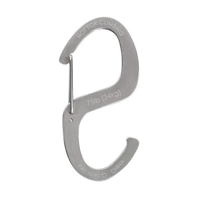 Alt view image 3 of 7 - S-Biner Hook 'N Hold S-Hook, Stainless Steel S-Hook with Clip, Holds Pans, Tools and Plants, Stainless
