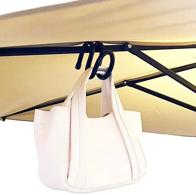 Main image of Portable Beach Umbrella Hanging Hook, Adjustable Travel Hanger Hook for Towels/Hats/Clothes/Camera/Sunglasses/Bags,Fit for Beach,Camping, Patio, Garden, Swimming Pool - No Purse
