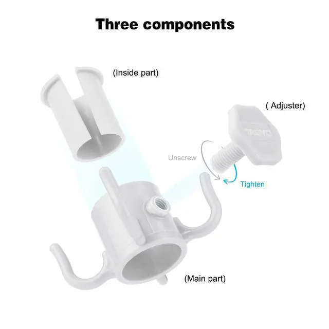 Alt view image 3 of 7 - Beach Umbrella Hanging Hook, 2 Pack Umbrella Hooks Hanger, 4 Prongs Beach Umbrella Hanging Holder, Beach Accessories for Beach Camping Trips