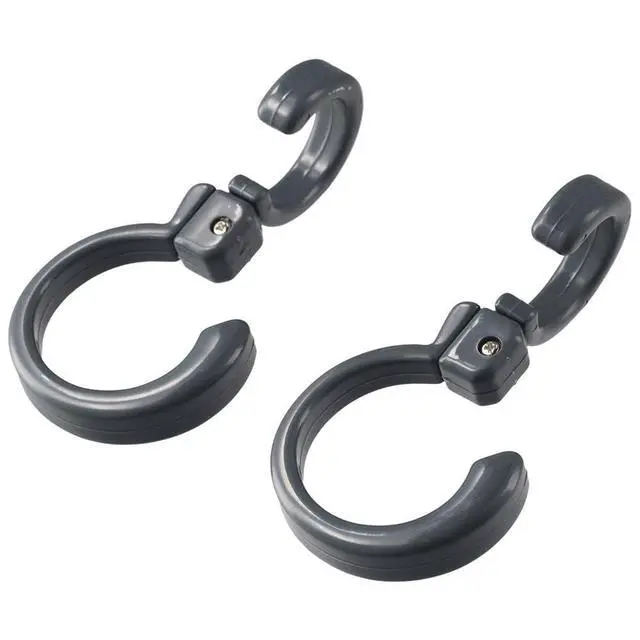 Alt view image 3 of 7 - Multifunctional Plastic Swivel Foldable Hook Portable Rotate S Hook Hanger