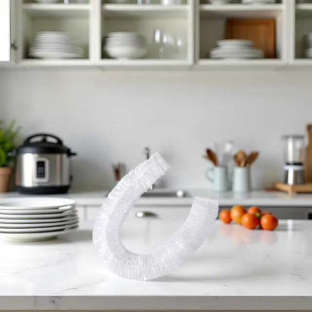 Alt view image 2 of 7 - 10Pcs Thickened Disposable Dust Cover,Elastic Household Kitchen Appliance Universal Dustproof Protective Cover,Clear Kitchen Appliance Covers,Appliance Covers, Pressure Cooker Parts and Accessories