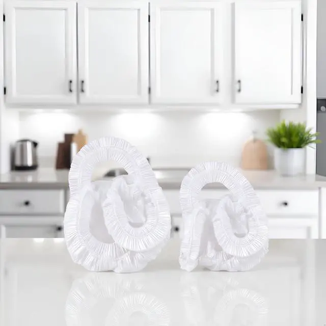 Alt view image 7 of 7 - 10Pcs White Thickened Disposable Dust Cover,Clear Kitchen Appliance Covers,Elastic Household Kitchen Universal Dustproof Protective Cover,for Toaster Oven Blender Pressure Cooker Accessories