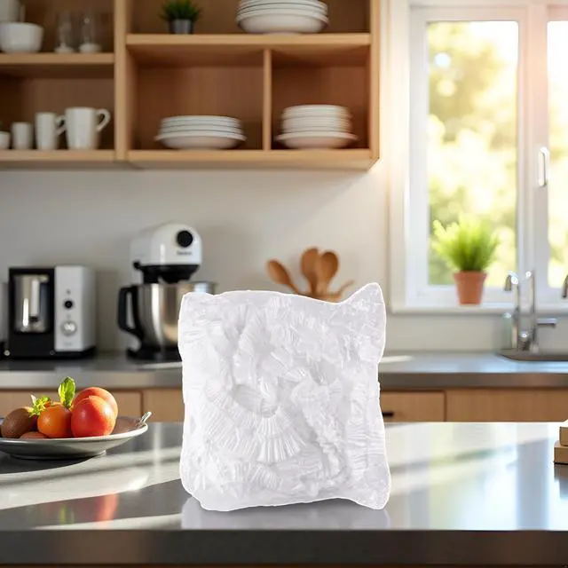 Alt view image 3 of 7 - 10Pcs White Thickened Disposable Dust Cover,Clear Kitchen Appliance Covers,for Toaster Oven Blender Instant Pot Kitchen Tool,Elastic Household Kitchen Appliance Universal Dustproof Protective Cover