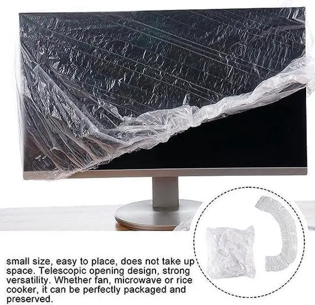 Alt view image 4 of 7 - 10Pcs Clear Thickened Disposable Dust Cover,Clear Kitchen Appliance Covers,Elastic Household Kitchen Appliance Universal Dustproof Protective Cover,for Toaster Oven Blender Pressure Cooker Accessories