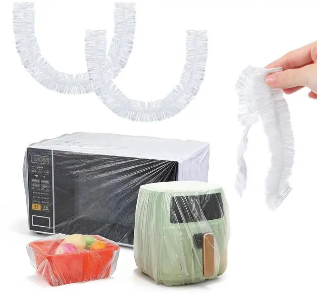 Main image of 30 PCS Kitchen Small Appliance Dust Covers, 90*110cm Disposable Clear Thickened Plastic Dust Cover with Elastic Kitchen Appliance Covers for Air Fryer,Blender,Coffee Maker,Pressure Cooker Slow Cooker
