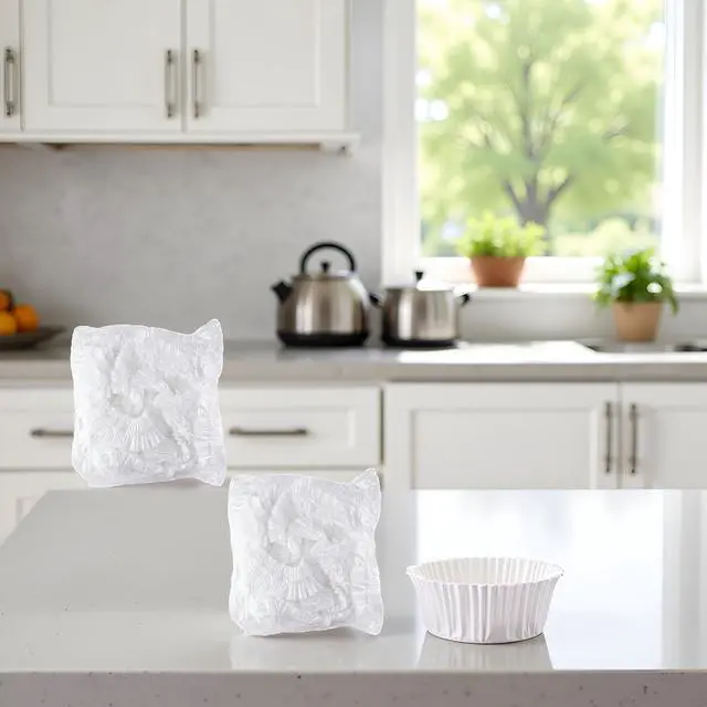 Alt view image 2 of 7 - 20Pcs Thickened Disposable Dust Cover, Clear Kitchen Appliance Covers, Elastic Household Kitchen Appliance Universal Dustproof Protective Cover Replacement Parts, Pressure Cooker Parts and Accessories