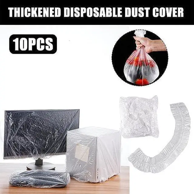 Alt view image 4 of 7 - 20Pcs Thickened Disposable Dust Cover, Clear Kitchen Appliance Covers, Elastic Household Kitchen Appliance Universal Dustproof Protective Cover Replacement Parts, Pressure Cooker Parts and Accessories