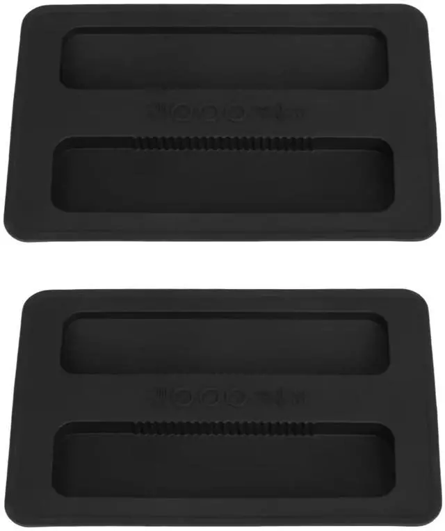 Main image of 2Pcs Black Toaster Appliance Top Cover, Silicone Lid Toaster, Bread Machine Cover for Sandwich Machine Part Accessories cover Toasters 1.2cm